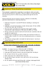 Preview for 2 page of Volt VAL-2102-0-BBZ Installation Instructions Manual