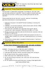 Preview for 2 page of Volt VAL-2103-0-BBZ Installation Instructions Manual