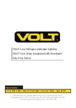 Предварительный просмотр 1 страницы Volt VAL-91 Series Installation & Maintenance Manual