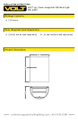 Preview for 3 page of Volt VDL-6007 Installation Instructions Manual