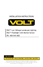 Preview for 1 page of Volt VFL-40 MS-ABZ Series Installation Instructions Manual