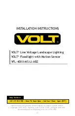 Preview for 1 page of Volt VFL-40-MS-LI-ABZ Series Installation Instructions Manual