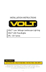 Предварительный просмотр 1 страницы Volt VFL-4002-ABZ Installation Instructions Manual