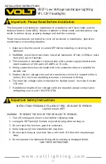 Предварительный просмотр 2 страницы Volt VFL-4002-ABZ Installation Instructions Manual