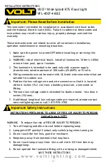 Preview for 2 page of Volt VFL-4007-4-BBZ Installation Instructions Manual