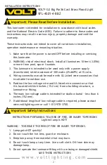 Preview for 2 page of Volt VFL-4501-4-BBZ Installation Instructions Manual