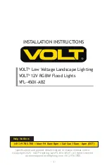 Preview for 1 page of Volt VFL-450X-ABZ Installation Instructions Manual