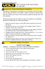 Preview for 2 page of Volt VFL-4601-BBZ Installation Instructions Manual