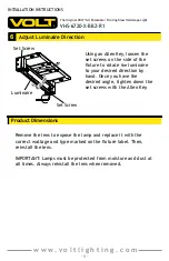 Предварительный просмотр 6 страницы Volt VHS-6720-X-BBZ-R1 Installation Instructions Manual