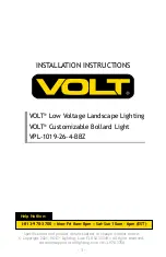 Volt VPL-1019-26-4-BBZ Installation Instructions Manual предпросмотр