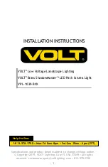 Предварительный просмотр 1 страницы Volt VPL-1039-BXX Installation Instructions