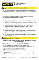 Preview for 2 page of Volt VPL-1043-4-BBZ Installation Instructions Manual
