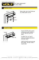 Preview for 4 page of Volt VPL-1043-4-BBZ Installation Instructions Manual