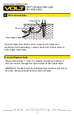 Preview for 6 page of Volt VPL-1050-4-BBZ Installation Instructions Manual