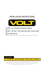 Предварительный просмотр 1 страницы Volt VPL-3025 Series Installation Instructions