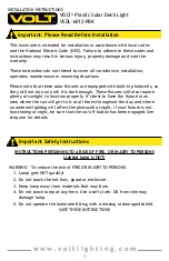 Preview for 2 page of Volt VSDL-6012-PBK Installation Instructions Manual