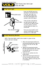 Preview for 4 page of Volt VSDL-6012-PBK Installation Instructions Manual
