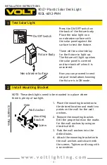 Предварительный просмотр 4 страницы Volt VSDL-6012-PWH Installation Instructions Manual