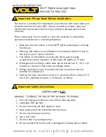 Предварительный просмотр 2 страницы Volt VSM-2407 Installation Instructions Manual