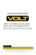 Предварительный просмотр 1 страницы Volt VSM-2408-0-BBZ Installation Instructions Manual