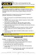 Preview for 2 page of Volt VSM-2408-0-BBZ Installation Instructions Manual