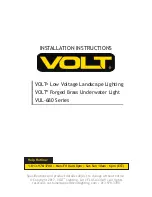 Предварительный просмотр 1 страницы Volt VUL-680 Series Installation Instructions Manual