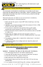 Preview for 2 page of Volt VUL-711-BBZ Installation Instructions Manual