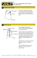 Preview for 4 page of Volt VWL-500-4-PBK Installation Instructions Manual