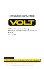 Предварительный просмотр 1 страницы Volt VWL-510 Series Installation Instructions Manual