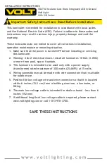 Preview for 2 page of Volt VWL-510 Series Installation Instructions Manual