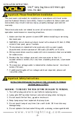 Preview for 2 page of Volt VWL-712-BBZ Installation Instructions Manual