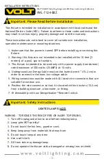 Preview for 2 page of Volt VWL-7124-BBZ Installation Instructions Manual