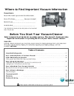 Preview for 2 page of VOLTA U2950 Series Owner'S Manual