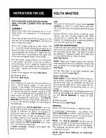 Preview for 7 page of VOLTA U94C Instructions For Use Manual