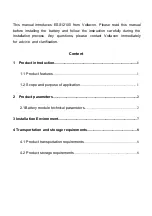 Предварительный просмотр 2 страницы Voltacon ESS12100 User Manual