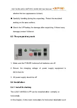 Предварительный просмотр 18 страницы Voltacon Li2021 48V50Ah LFP User Manual