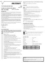 Preview for 2 page of VOLTCRAFT 10 27 36 Operating Instructions