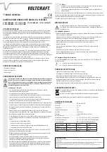 Preview for 3 page of VOLTCRAFT 10 27 36 Operating Instructions