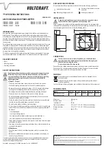 Preview for 2 page of VOLTCRAFT 10 35 45 Operating Instructions