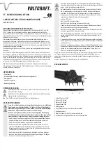 VOLTCRAFT 10 35 46 Operating Instructions Manual preview