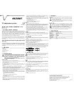 VOLTCRAFT 100-240 V-AC - V9-10 Manual preview