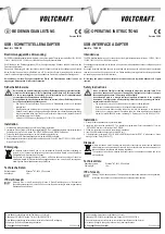 VOLTCRAFT 100829 Operating Instructions предпросмотр