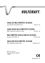 VOLTCRAFT 1009621 Operating Instructions Manual preview