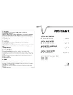 VOLTCRAFT 12 32 96 Operating Instructions Manual preview