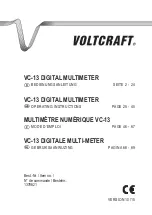 VOLTCRAFT 1378821 Operating Instructions Manual preview