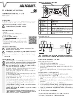 Preview for 4 page of VOLTCRAFT 1389203 Operating Instructions Manual