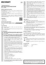 VOLTCRAFT 1603380 Operating Instructions предпросмотр