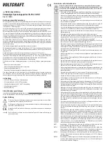 Preview for 1 page of VOLTCRAFT 1603401 Operating Instructions Manual