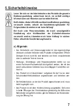 Preview for 7 page of VOLTCRAFT 1647179 Operating Instructions Manual