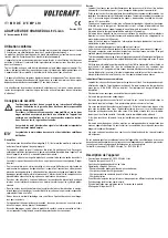 Preview for 5 page of VOLTCRAFT 20 00 09 Operating Instructions Manual